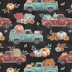 Charcoal - Trucks with Pumpkins